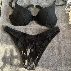 TJ swim black bikini set!